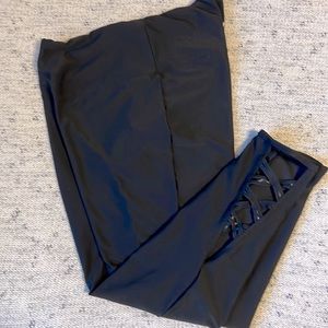 Marika calf length leggings with Criss cross calf detail medium